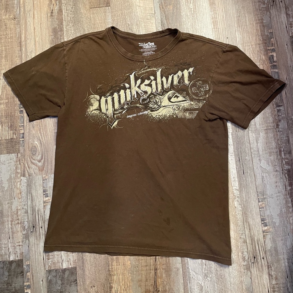quicksilver affliction like t-shirt y2k baggy